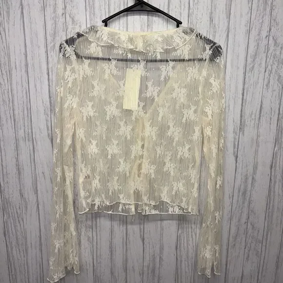 Womens Size M Thirty Thirty LA Lace Cardigan NWT - Picture 5 of 5